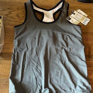 Cheata Equestrian Women's Trotter Tank Top Compression Sports Bra Gray